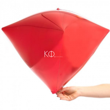 17 "Diamond Шар 3D Красный - фото