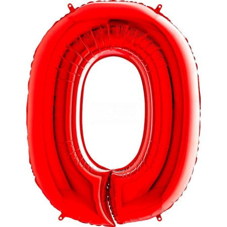 Шар из фольги «Цифра 0» - фото
