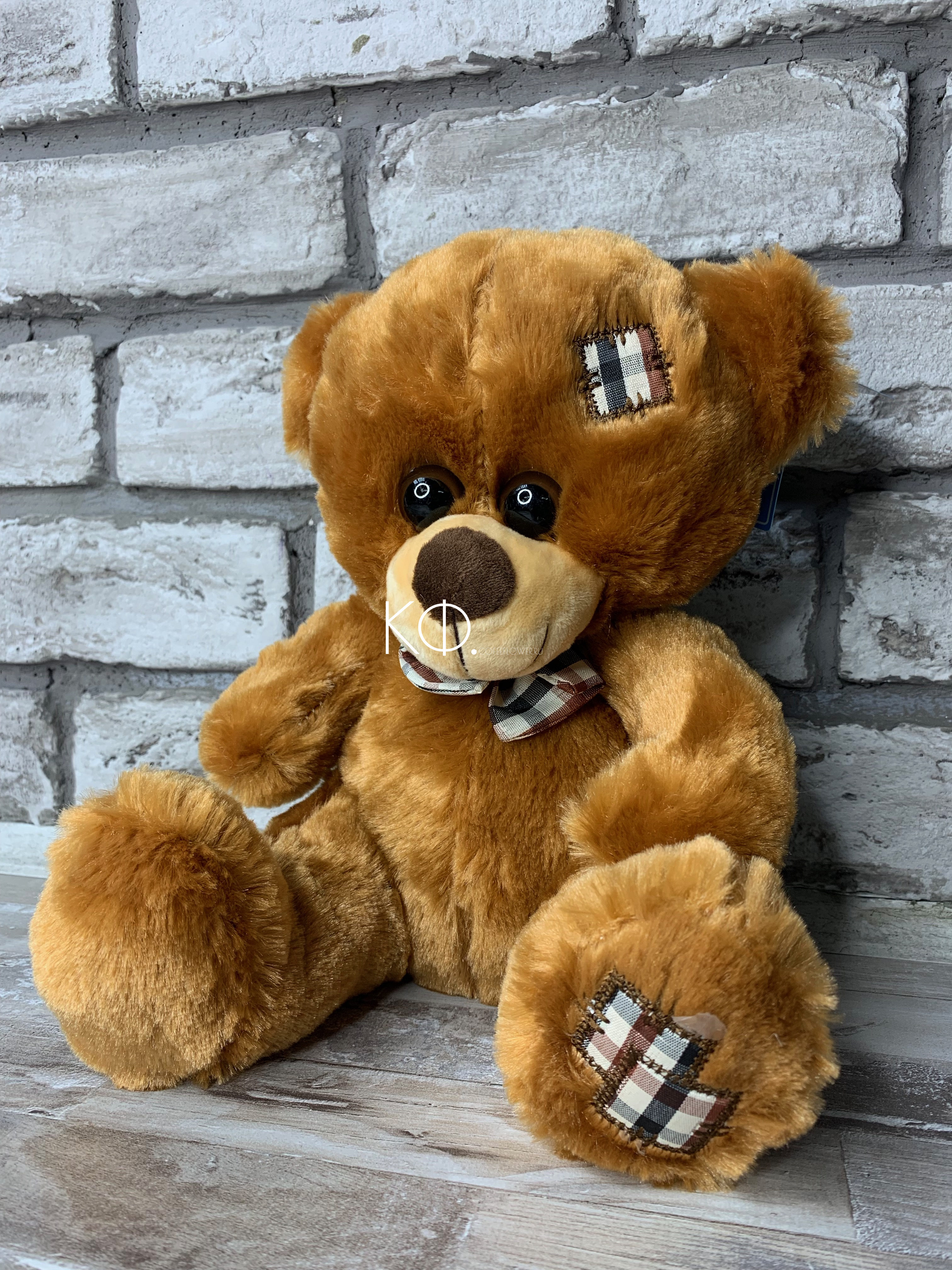 Мягкий мишка коричневый (30 см) - фото