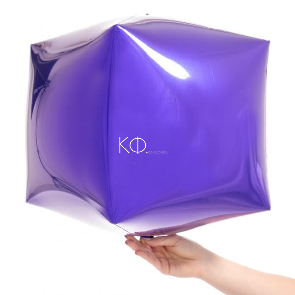 15 " Cube Шар 3D Фиолетовый - фото