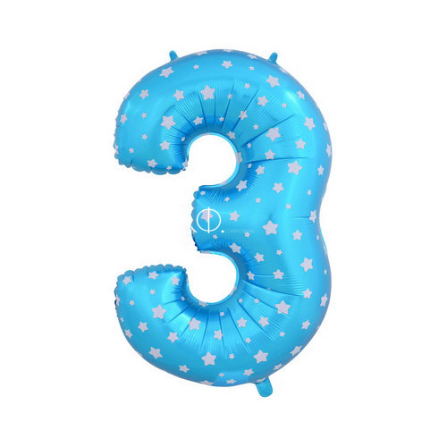Цифры голубые звезды 1,2,3,4,5,6,7,8,9,0 - фото