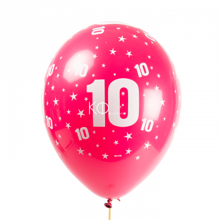 Воздушные латексные шары цифра 1 до 10 - фото