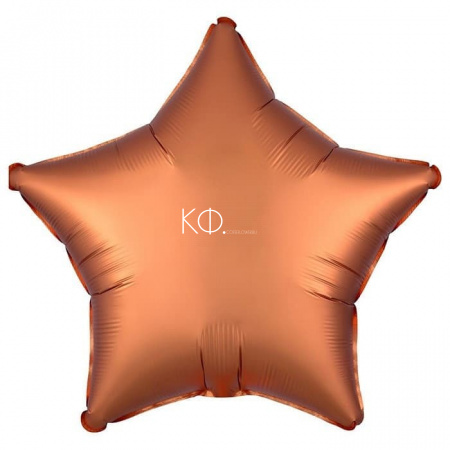 18" Шар из фольги звезда сатин «Янтарь» - фото