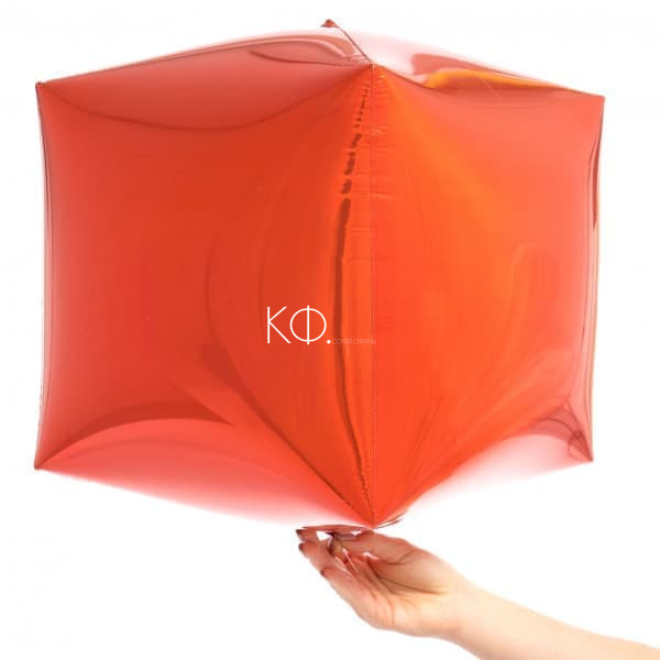 15 " Cube Шар 3D Оранжевый - фото